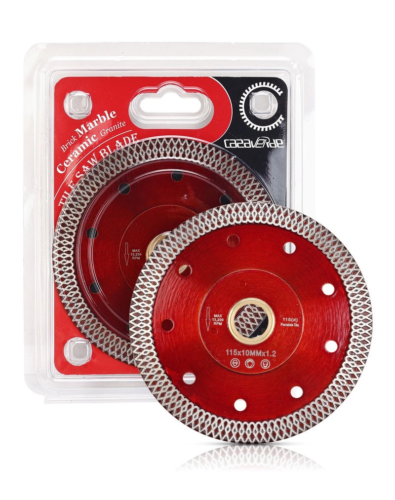 Casaverde 2Pcs/Lot 4.5â€œ Super Thin Diamond Porcelain Saw Blade Ceramic Cutting Disc for Cutting Ceramic or Porcelain Tiles (4.5"-2pcs) - Image 1